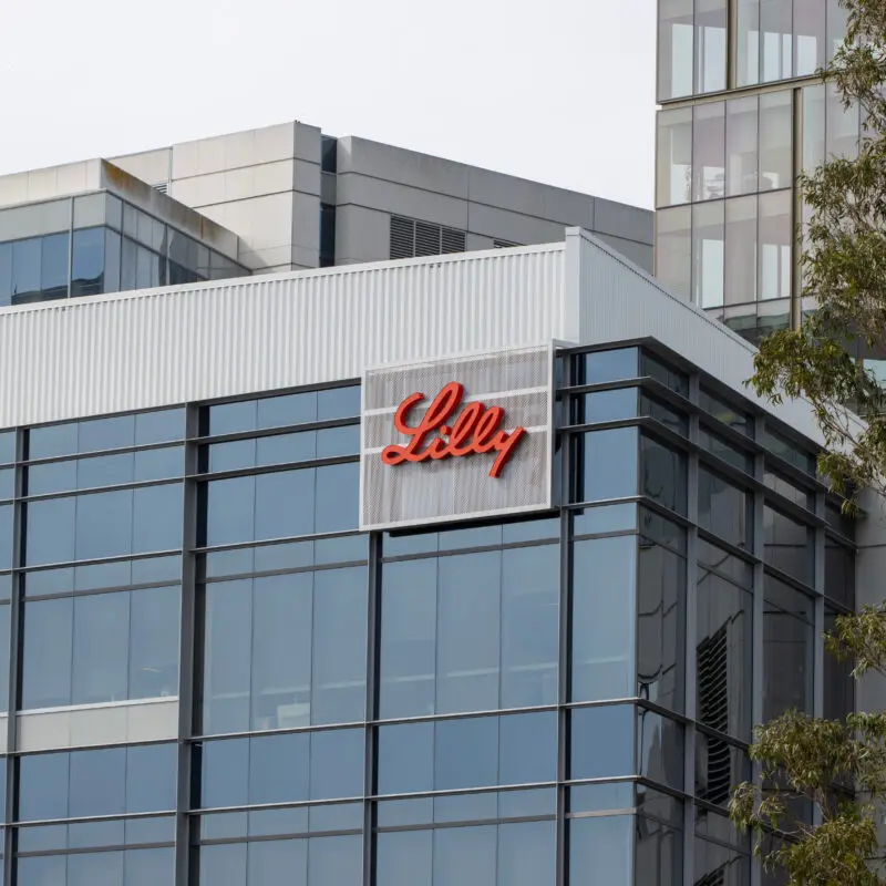 South San Francisco, CA, USA - Feb 23, 2024: Exterior view of the Eli Lilly Gateway Labs in South San Francisco, California. Eli Lilly and Company is an American pharmaceutical company.