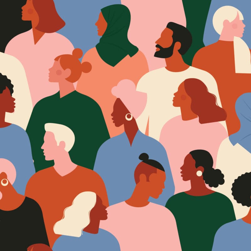 diverse multicultural people