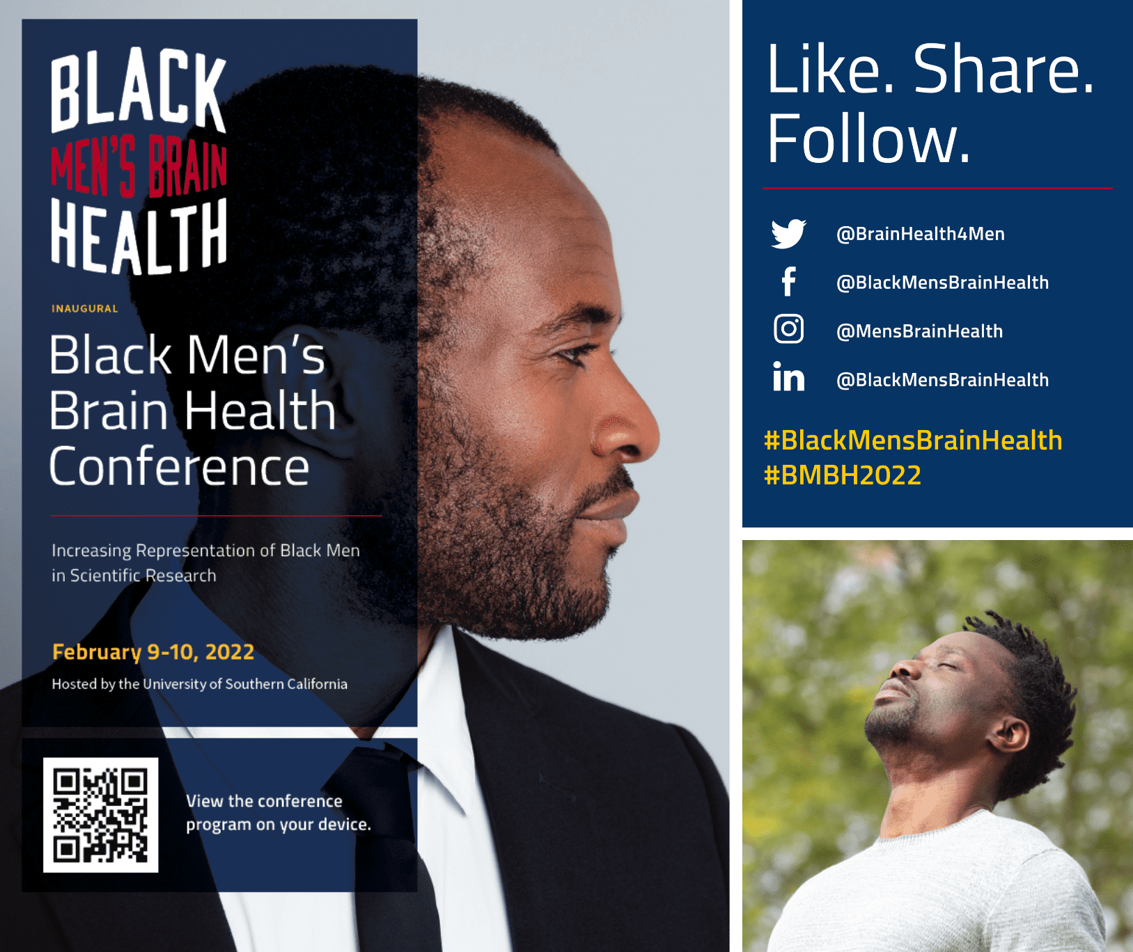 black men's brain health flyer